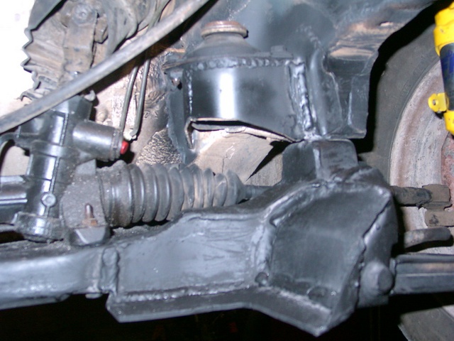 modified MK2 subframe and rear transmission mount